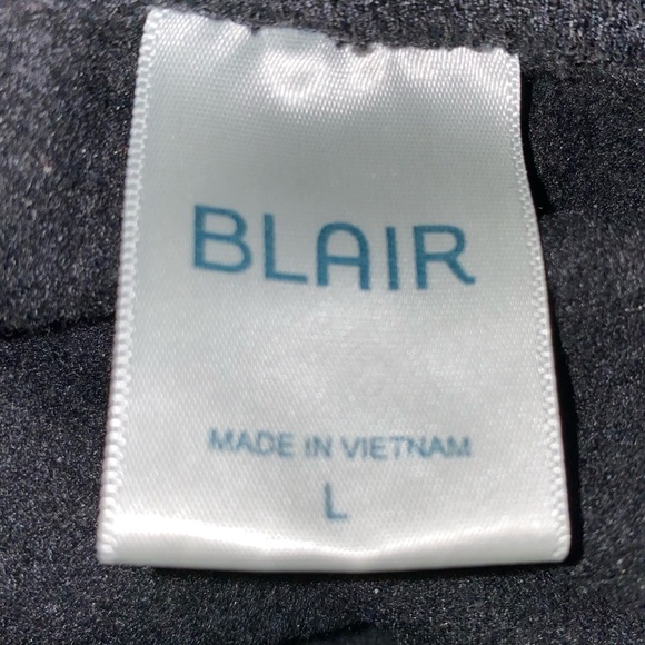 BLAIR pull on sweatpants black elastic waistband drawstring size L - Picture 4 of 9